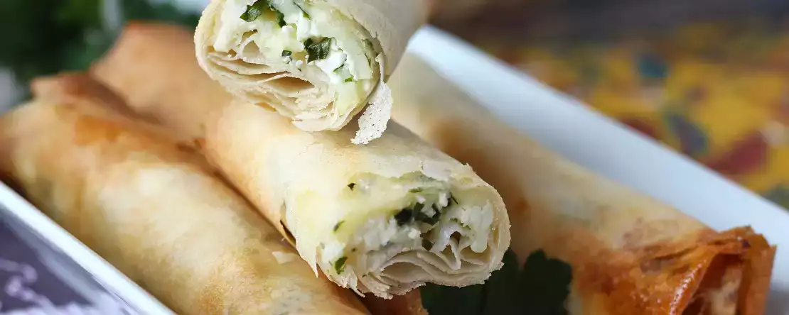 Hausgemachte libanesische rikakats - im air fryer zubereitet