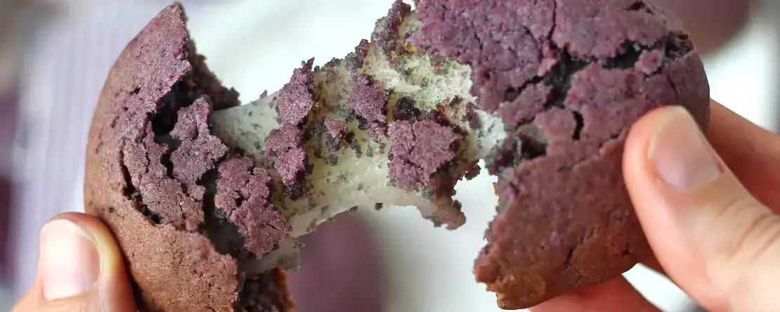 Mochi cookies mit ube