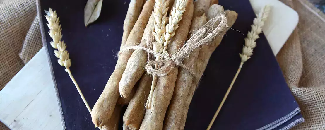 Hausgemachte grissini im air fryer