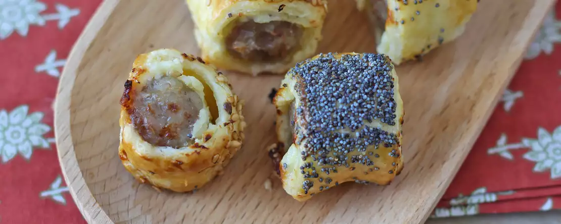 Wurst-käse-häppchen aus der heißluftfritteuse