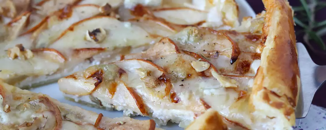 Birnentarte mit gorgonzola und walnüssen – süß-herzhafter genuss