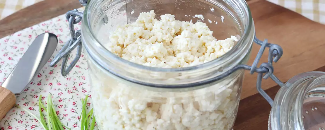 Hüttenkäse selber machen : einfach mit 2 zutaten