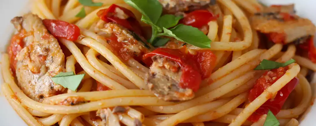 Spaghetti mit sardinen aus der dose in 15 minuten