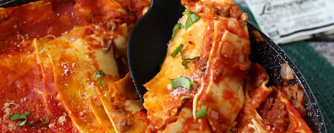 Pfannenlasagne mit hackfleisch : schnelle lasagne ohne backofen