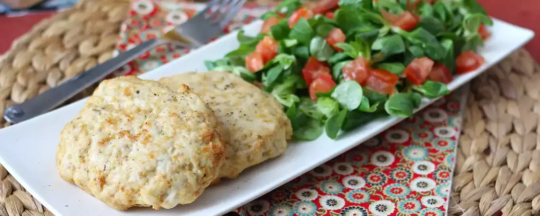 Hähnchen-patties aus dem airfryer : saftig und einfach