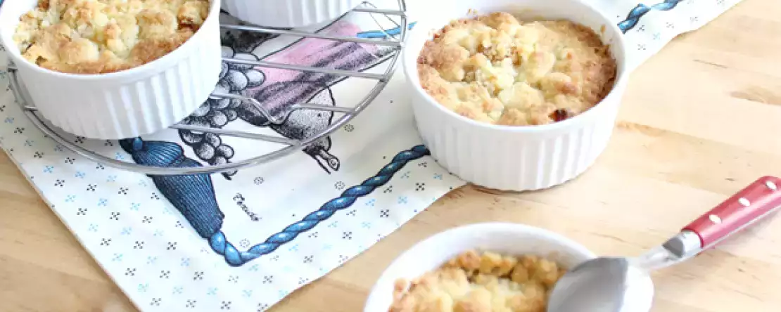 Apfel-Crumble mit Zimt : einfach und knusprig