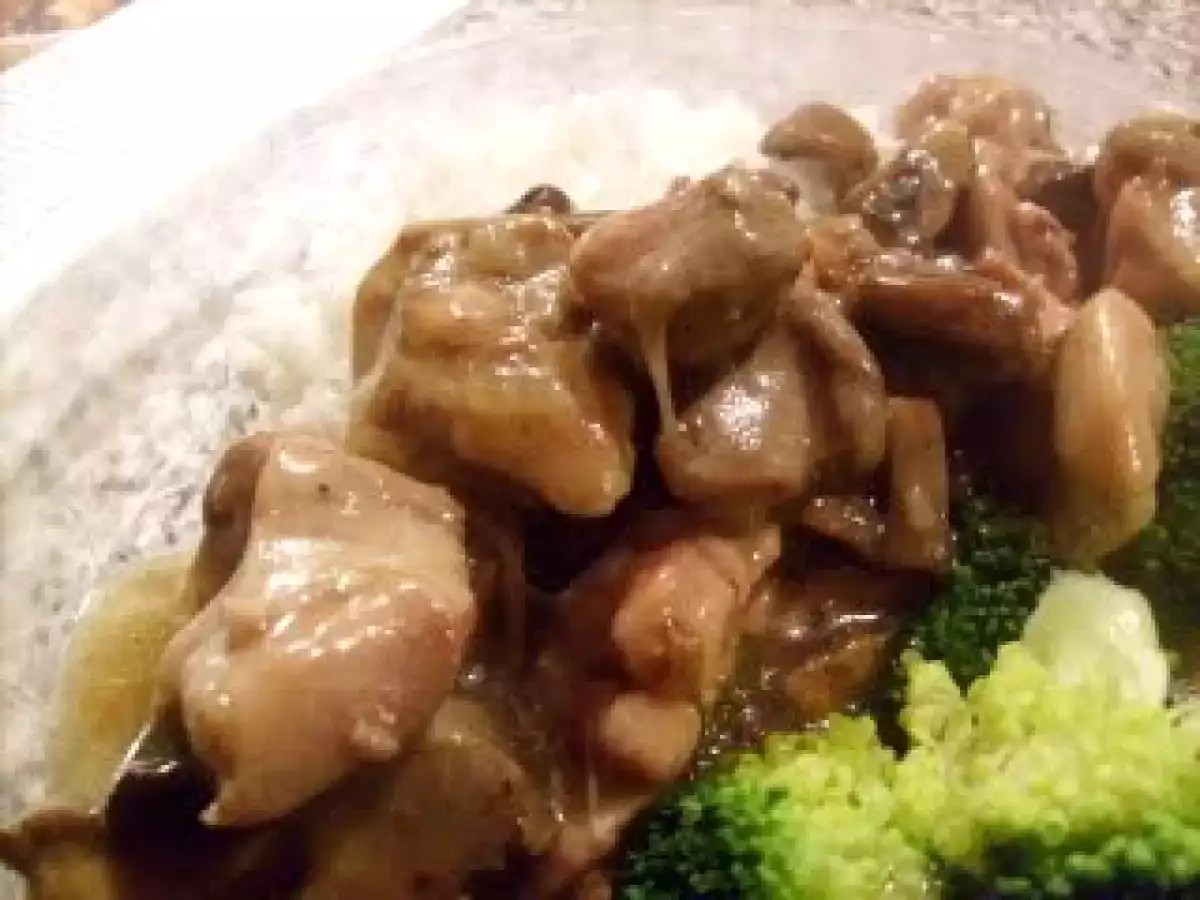 Rezept Geschmortes hühnchen mit steinpilzen