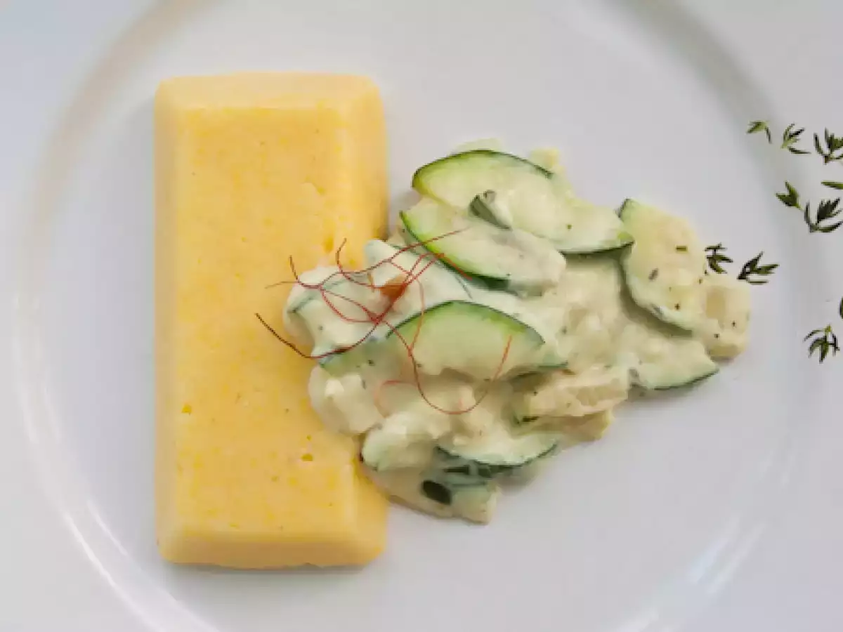 Rezept Polenta mit zucchini sauce