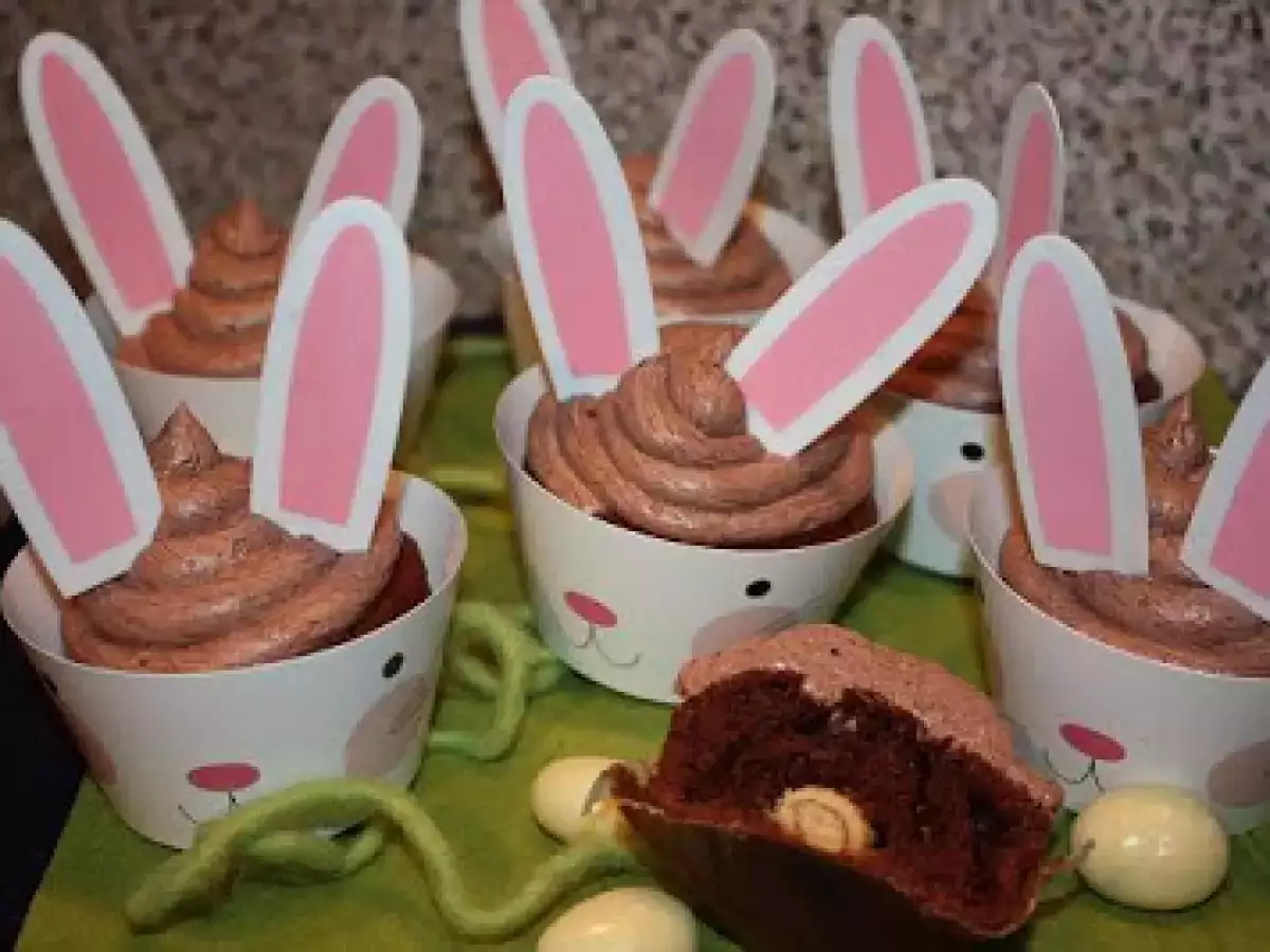 Rezept Oster-schoko-muffins mit schokomandeln