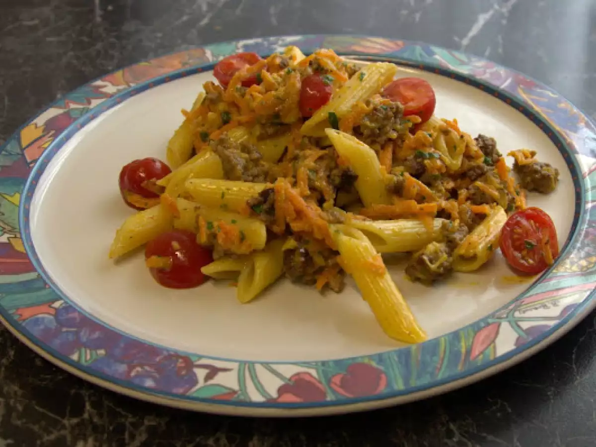 Rezept Blitzpasta hack möhrenpfanne