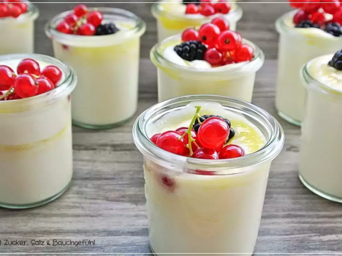 Rezept Zitronencreme mit mangopüree