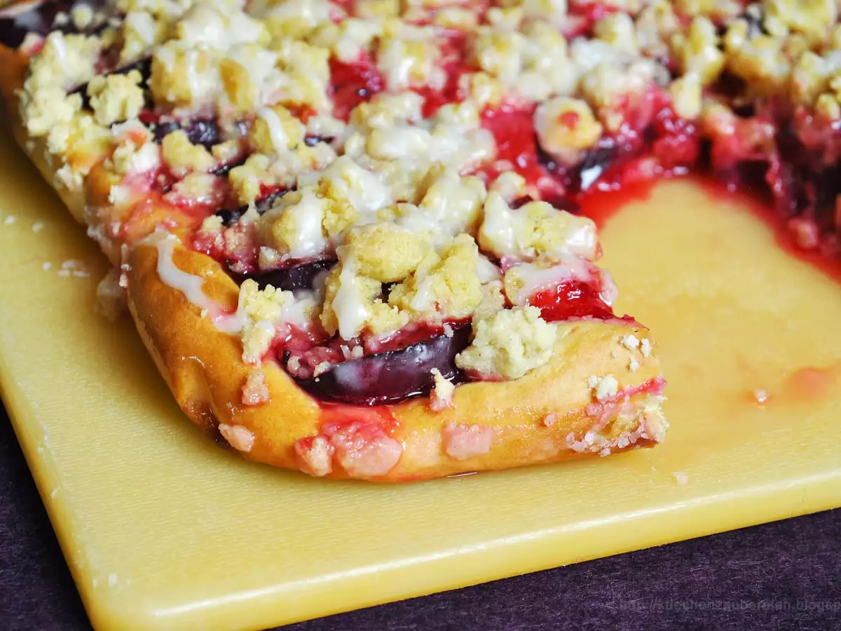 Rezept Saftiger pflaumen-streusel-kuchen vom blech