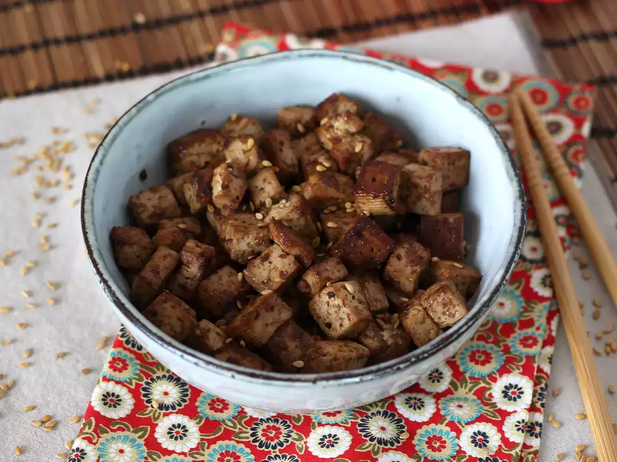 Rezept Marinierter tofu mit asiatischem touch(ja, danach werden sie tofu lieben!)