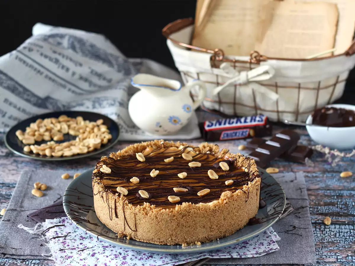 Rezept Extra leckerer snickers käsekuchen