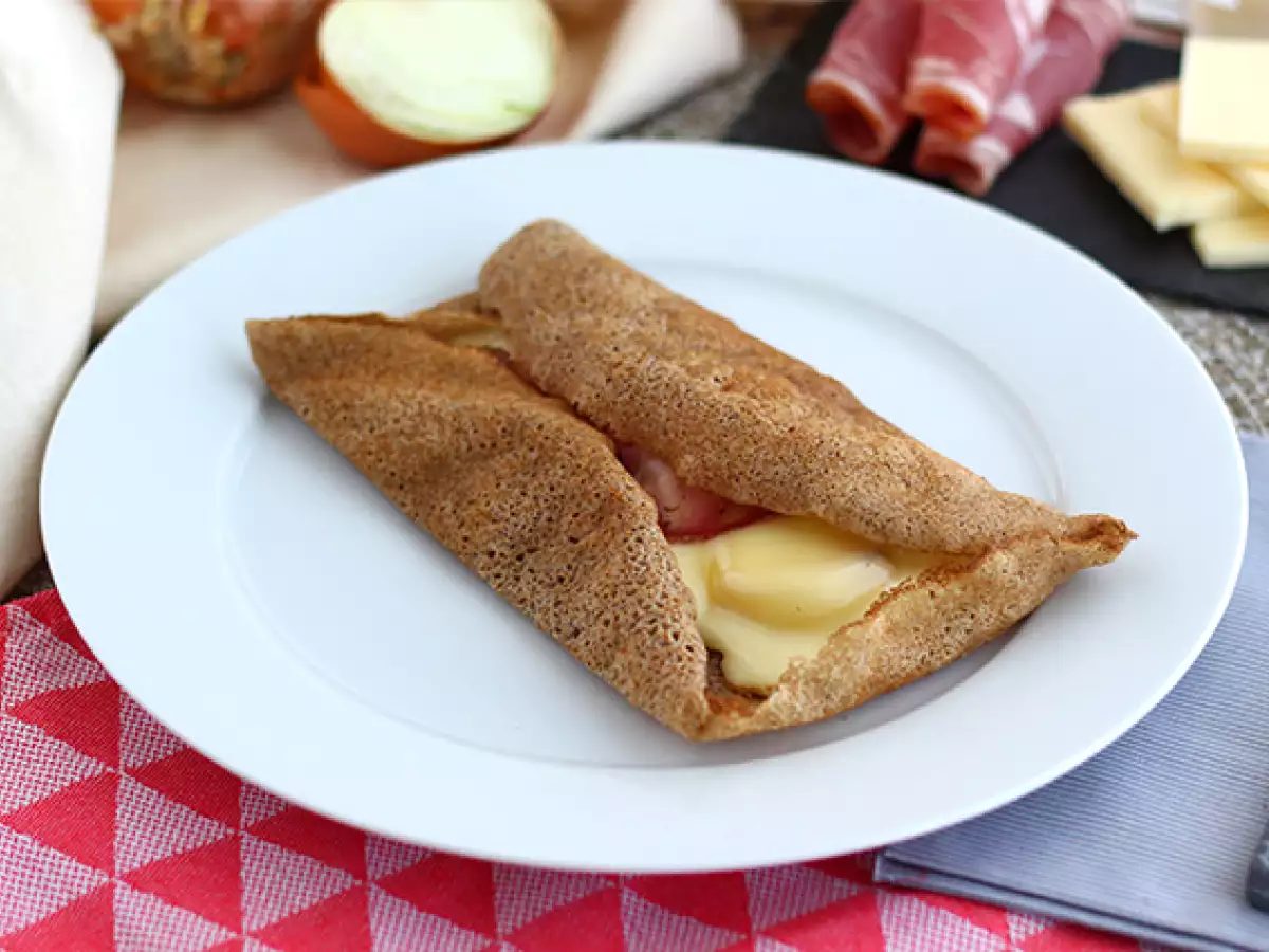 Rezept Buchweizen-galette mit raclette