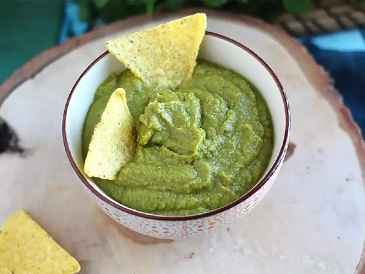 Rezept Guacamole aus erbsen und limetten