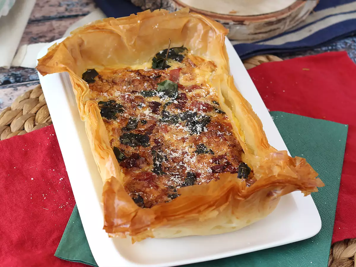 Rezept Schnelle italienische filoteig-tarte