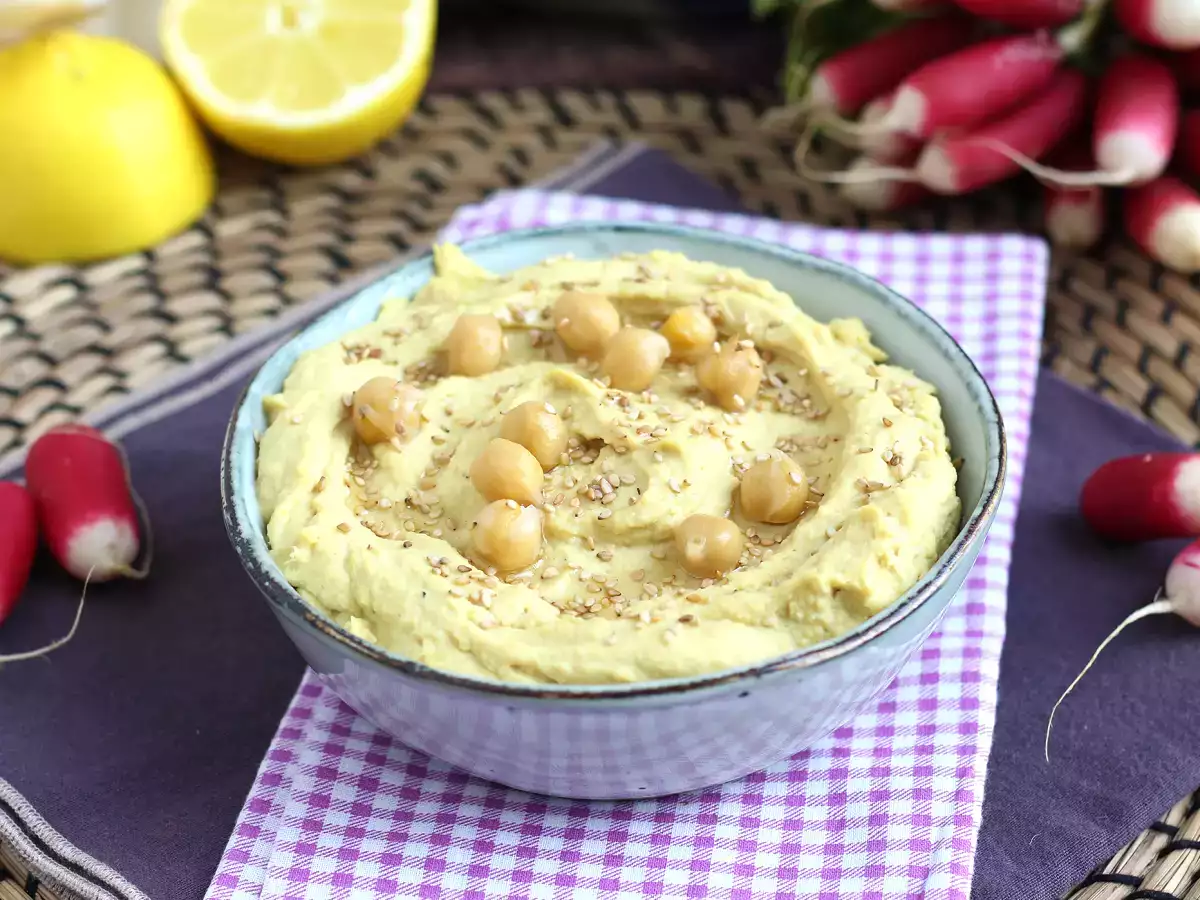 Rezept Hummus mit kandierter zitrone für noch feinere aromen