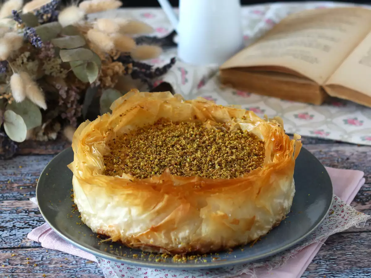 Rezept Pistazien-baklava-käsekuchen, knusprig und schmelzend
