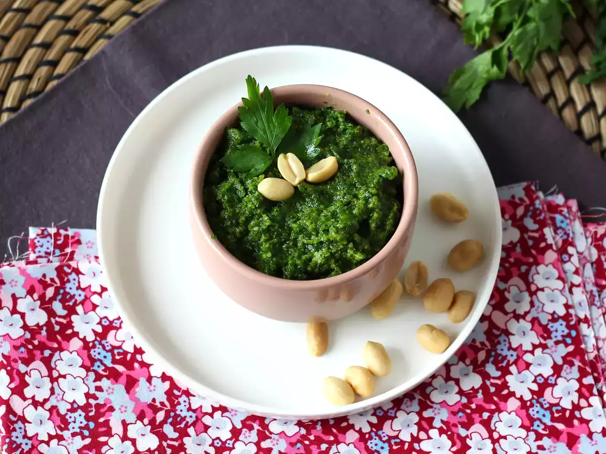 Rezept Erdnuss-petersilien-pesto