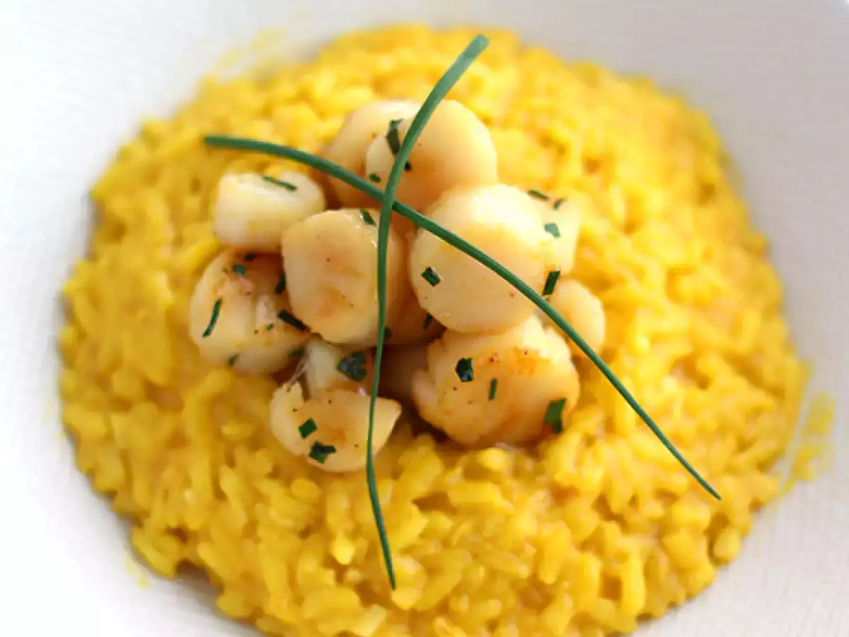 Rezept Risotto von jakobsmuscheln mit safran