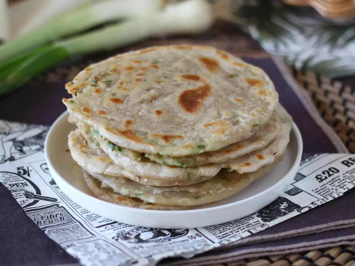 Rezept Chinesische frühlingszwiebel-pfannkuchen (scallion pancakes)