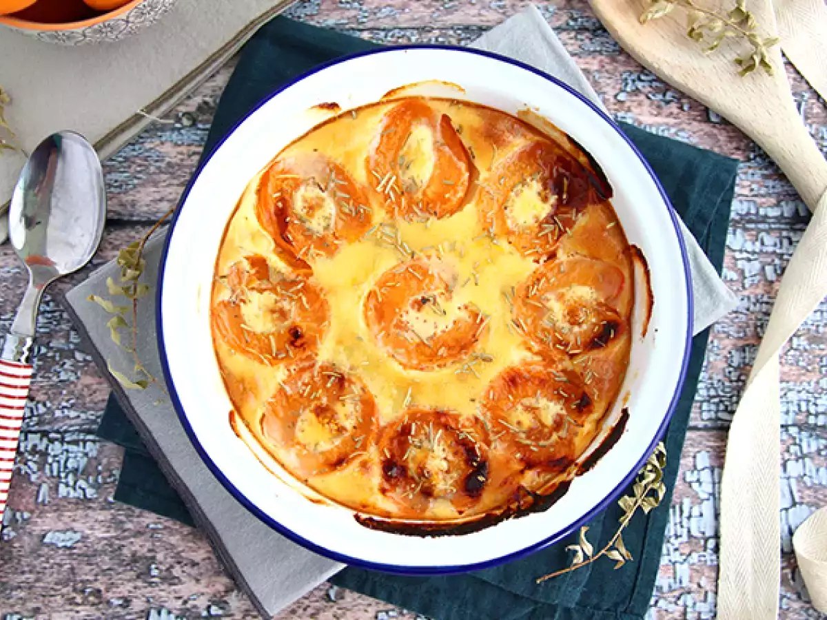 Rezept Aprikosengratin mit kokosnuss
