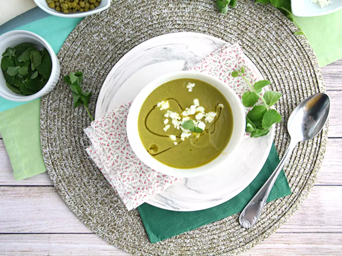 Rezept Schnelle kalte erbsensuppe