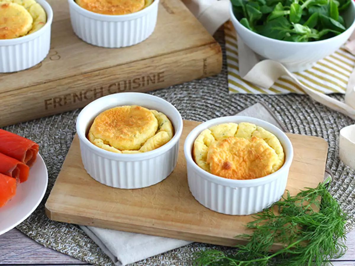 Rezept Soufflés mit geräuchertem lachs und frischkäse