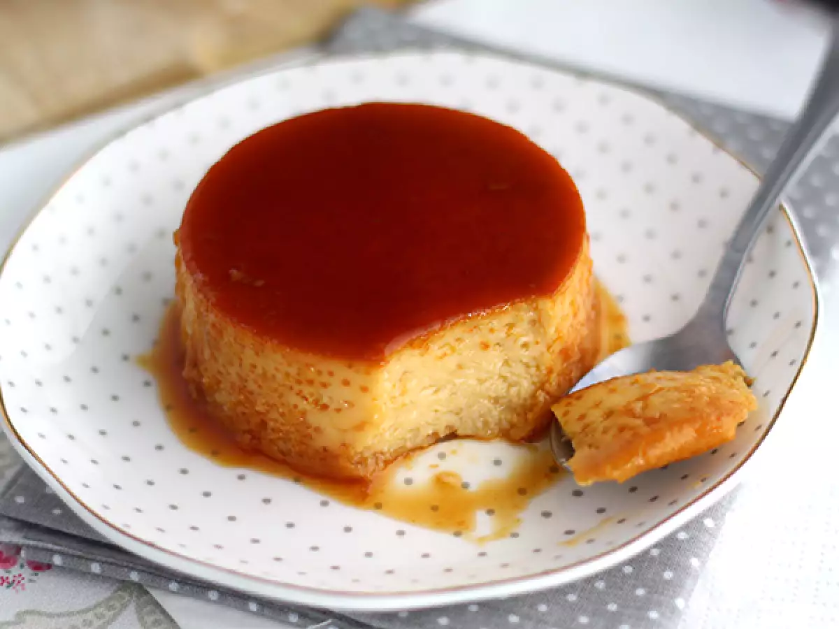 Rezept Flan mit eingedickter milch