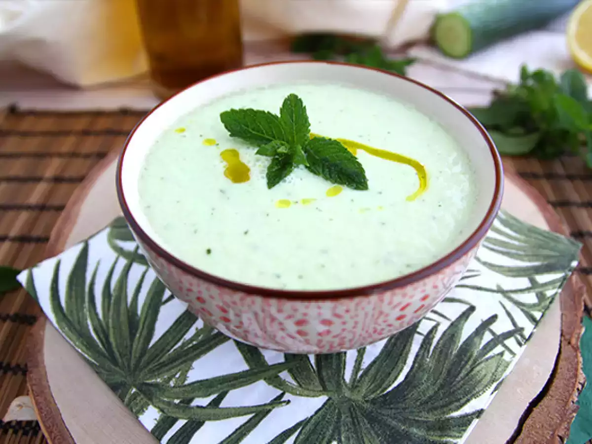 Rezept Kalte suppe aus gurken und minze