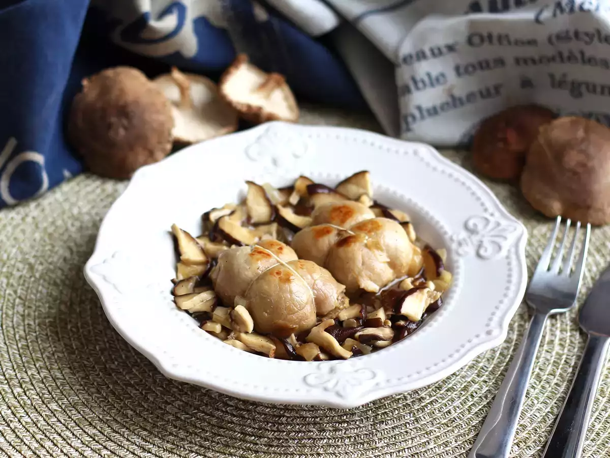 Rezept Schweinekoteletts mit einer pilzsauce