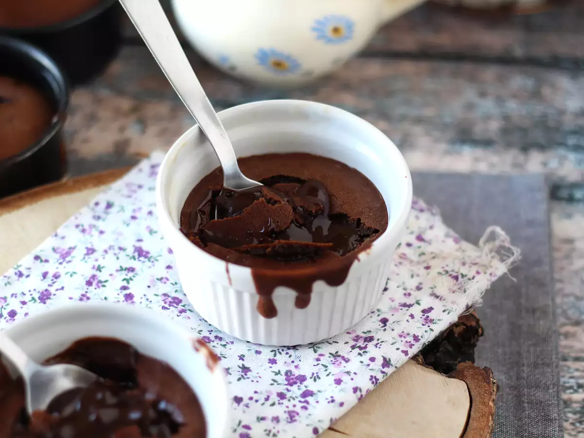 Rezept Fondants au chocolat au air fryer extra coulants !