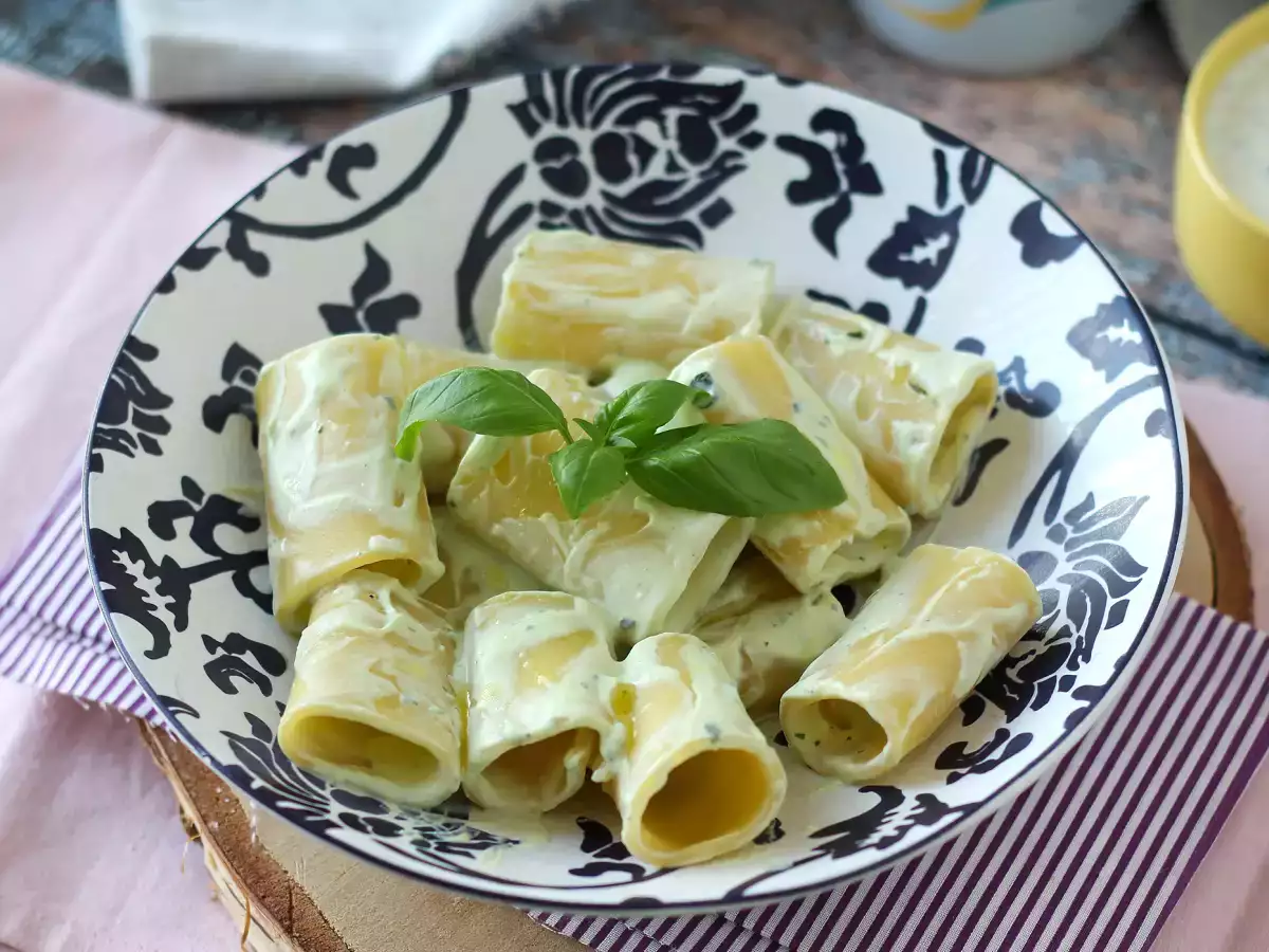 Rezept Nudeln mit ricottacreme und basilikum