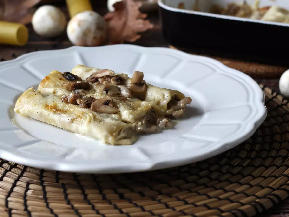 Rezept Cannelloni mit champignons und wurst