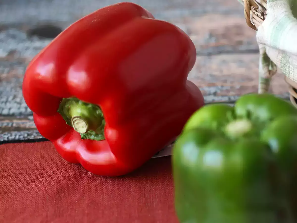 Rezept Wie man gebackene paprikaschoten häutet