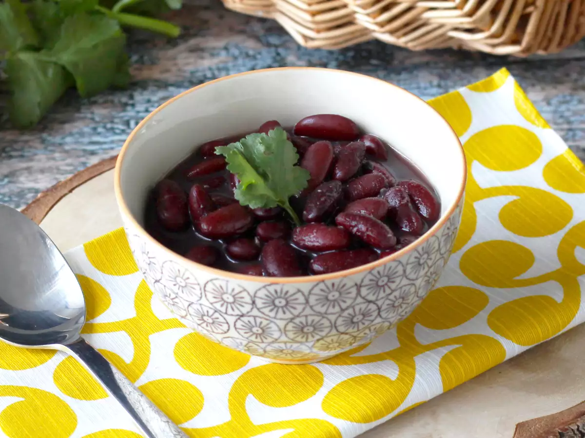 Rezept Wie man rote kidneybohnen in einem normalen topf kocht
