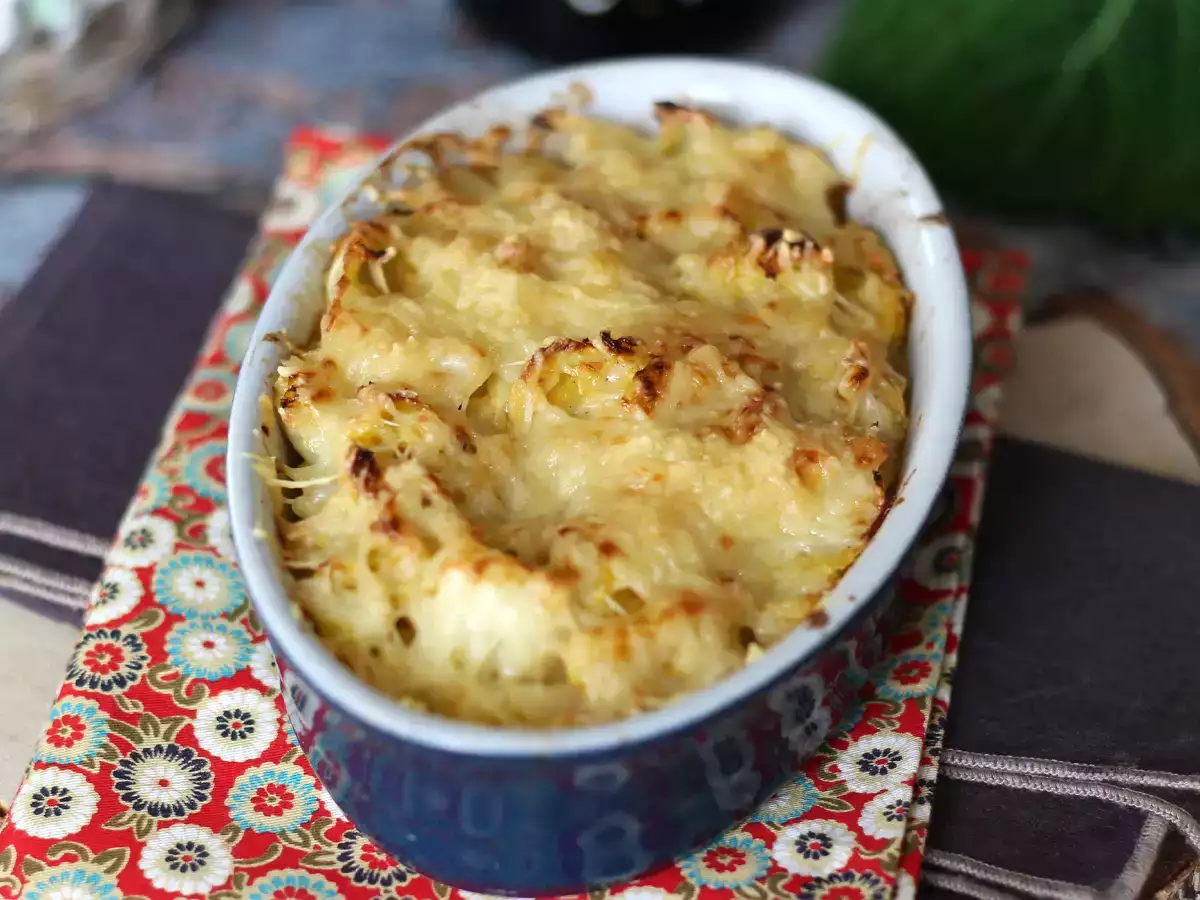 Rezept Grünkohlgratin mit béchamelsauce und käse