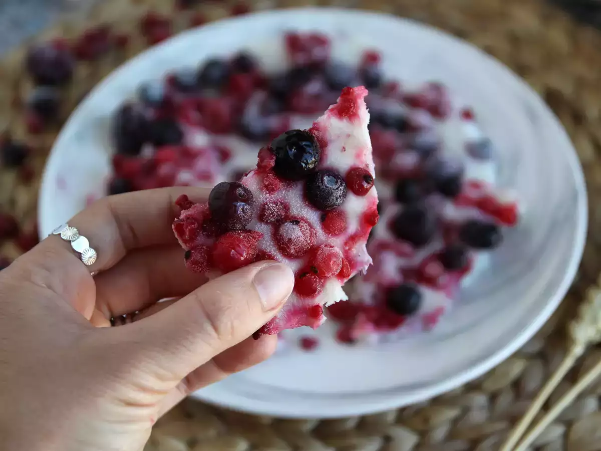 Rezept Gefrorene joghurtriegel mit roten früchten
