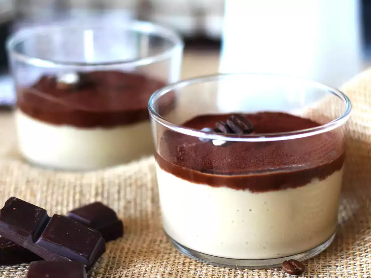Rezept Kaffeepudding mit ganache und kakao