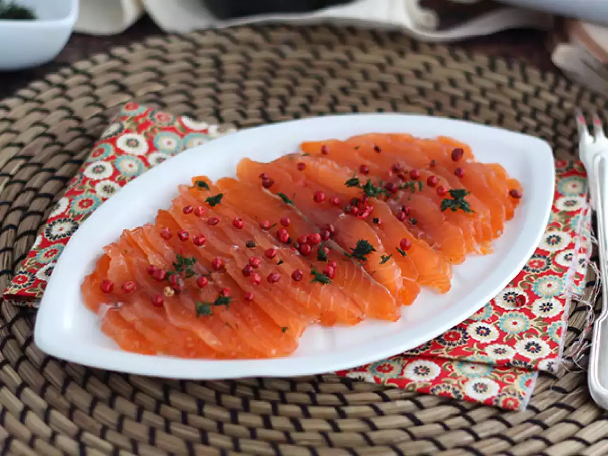 Rezept Gravlax, der marinierte lachs nach schwedischer art