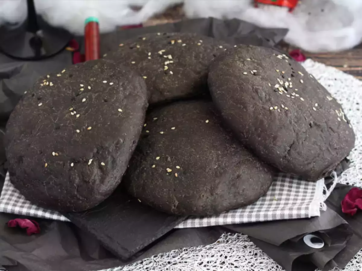 Rezept Schwarze burgerbrötchen mit sepiatinte