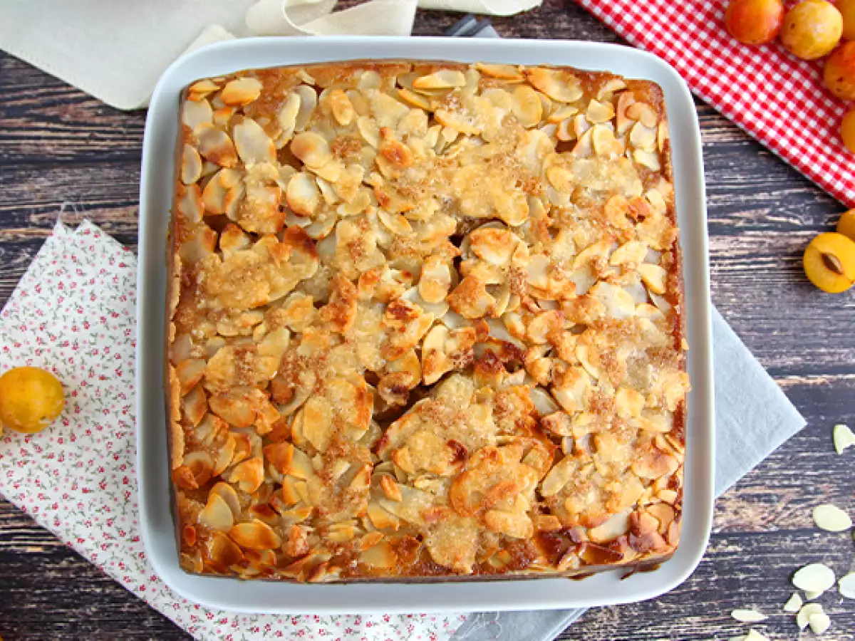 Rezept Gestürzter kuchen mit mirabellen und mandeln