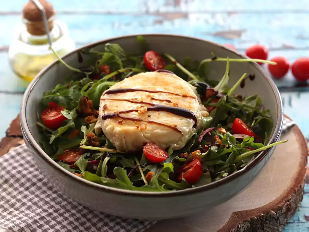 Rezept Salat mit ziegenkäse