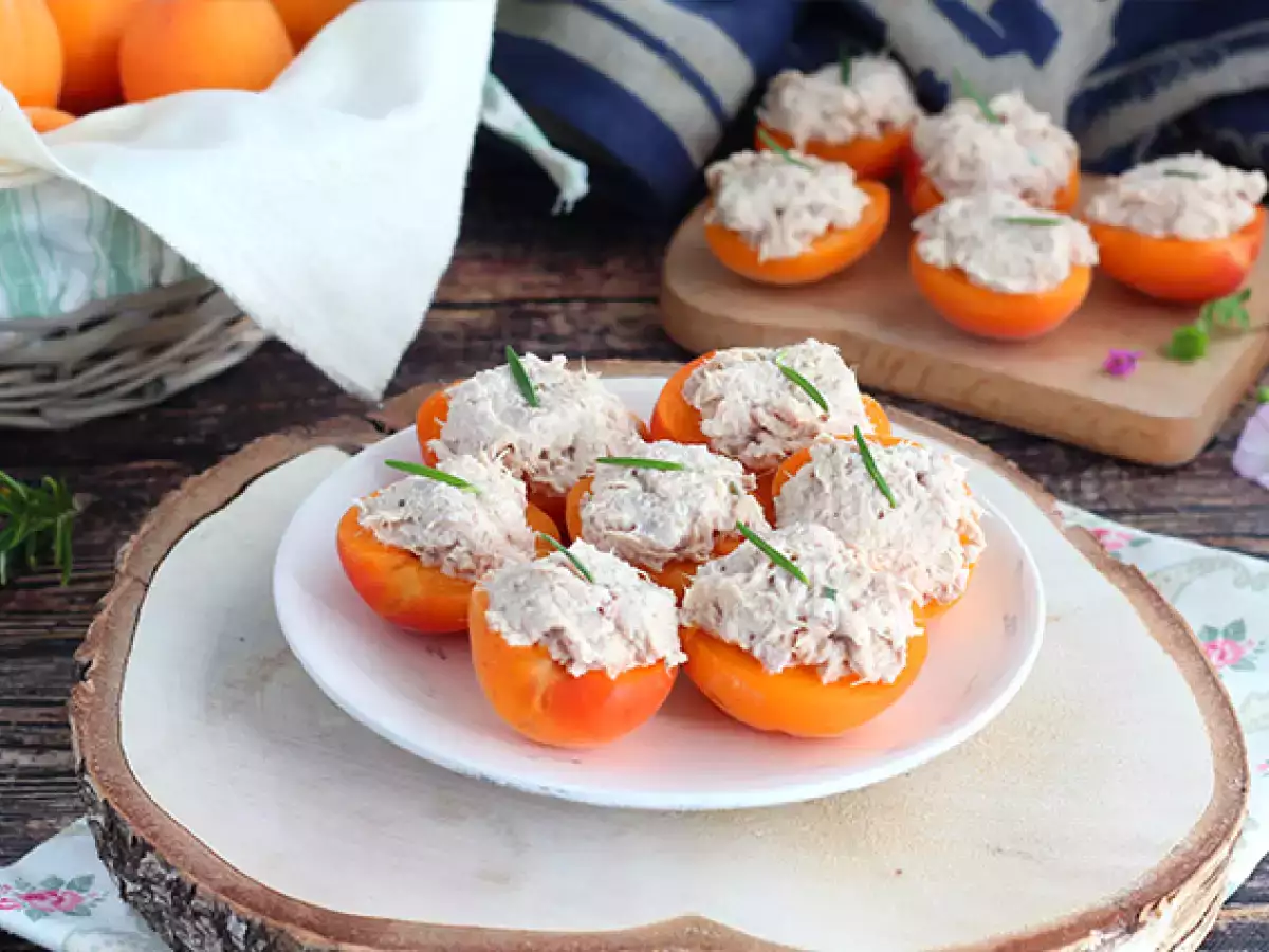 Rezept Gefüllte aprikosen mit thunfisch und rosmarin