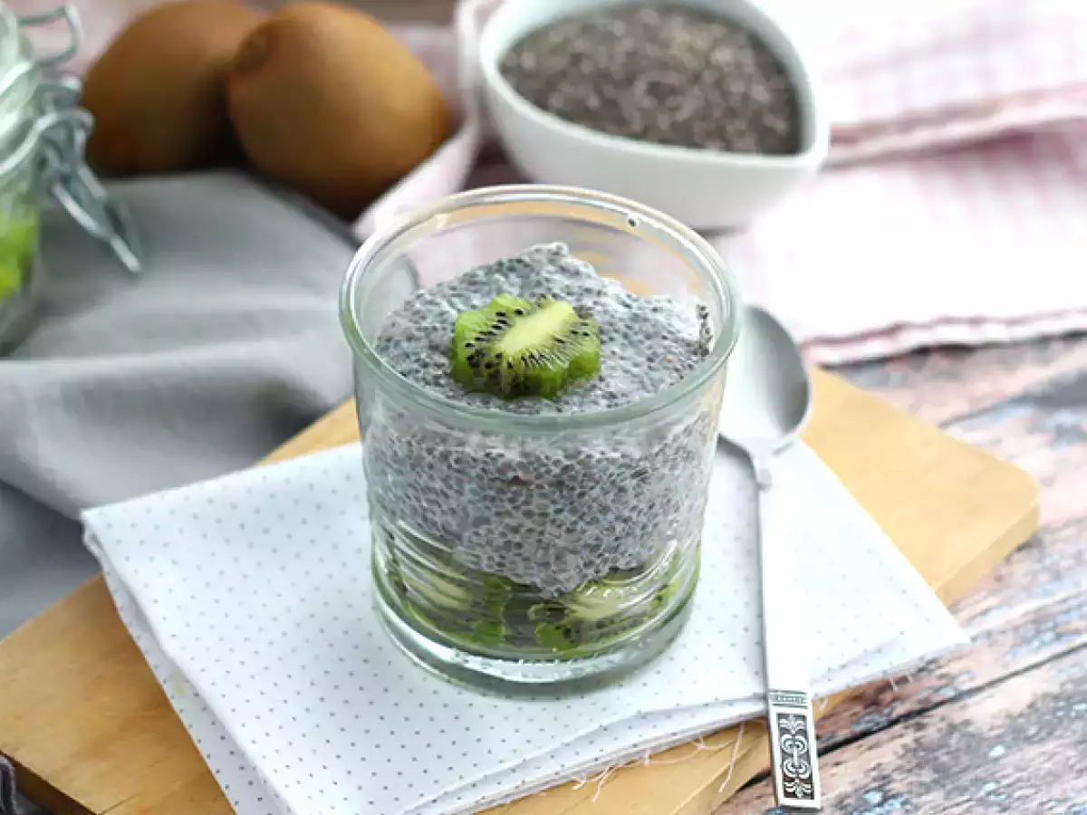Rezept Chiasamen-pudding mit kiwi