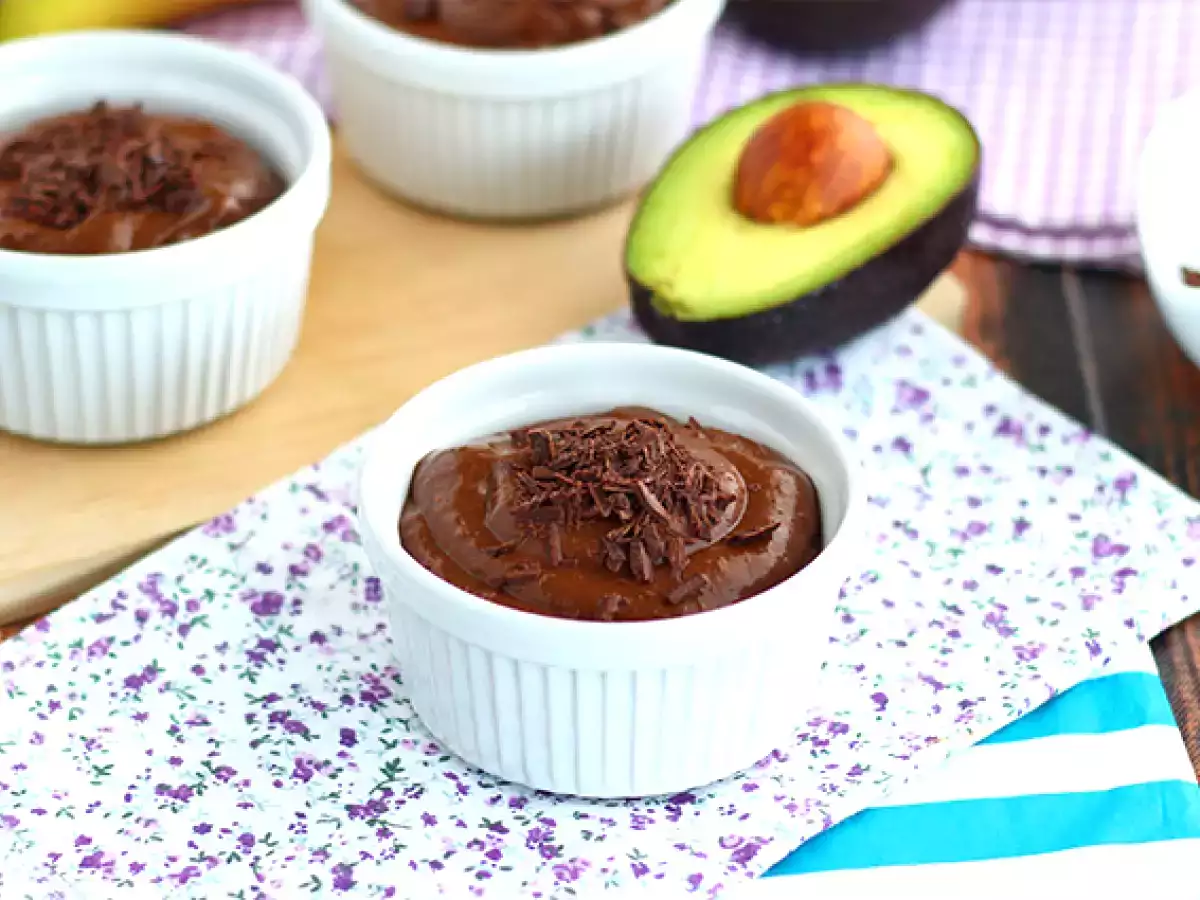 Rezept Vegane dessertcremes - schokolade, banane, avocado