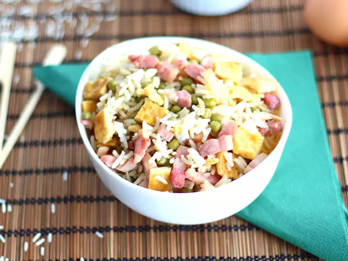 Rezept Express-kantonesischer reis, das einfache rezept