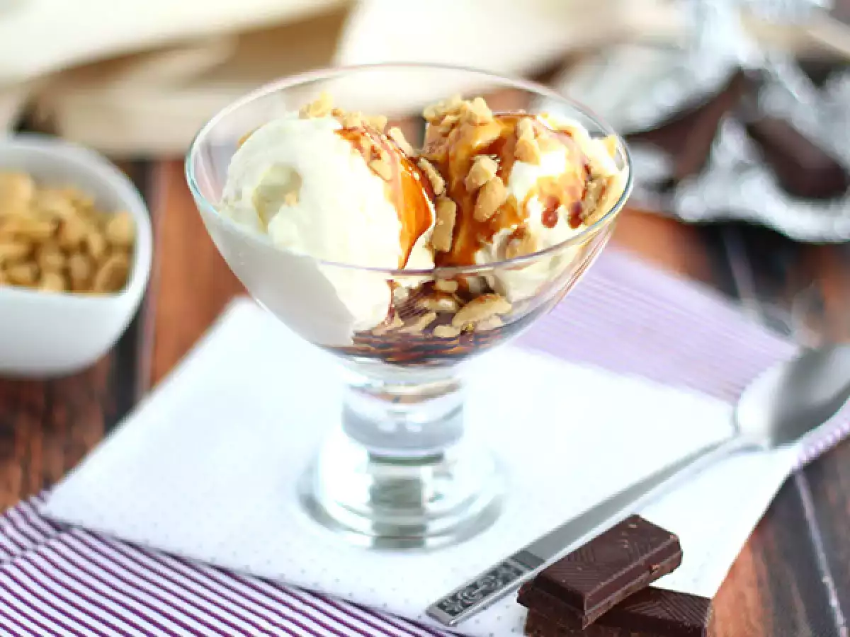 Rezept Sundae, das süße amerikanische eis