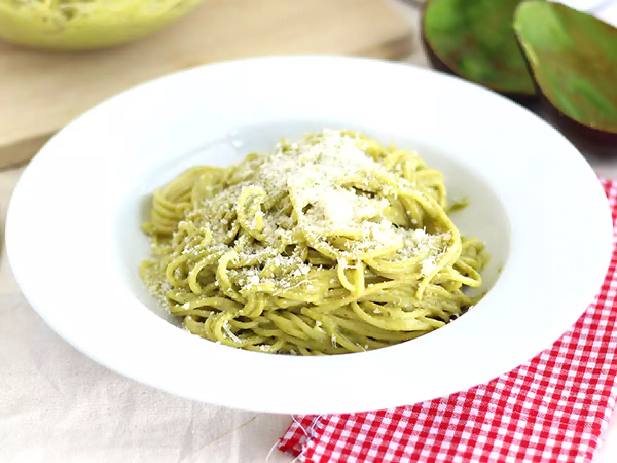 Rezept Spaghetti-nudeln carbonara aus avocado